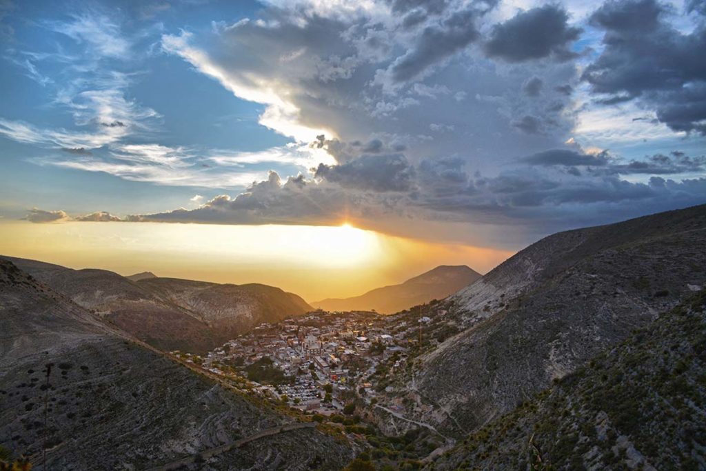 Aerial photo of a region in Mexico where Huichol tend to live.